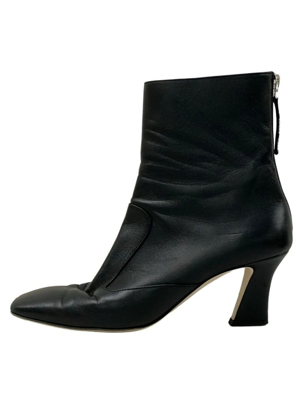 Fendi Short Boots 38 Black Leather